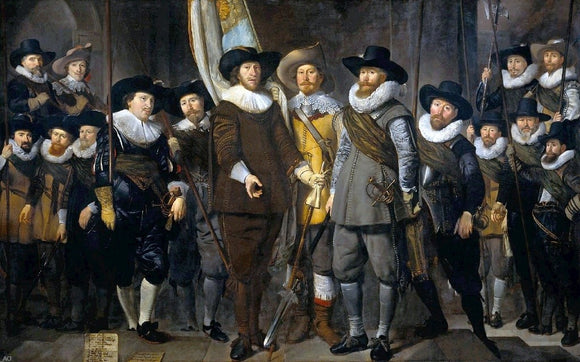  Thomas De Keyser The Company of Cpt. Allaert Cloeck and Lt. Lucas Jacob - Canvas Art Print