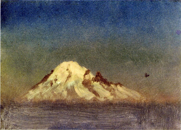  Albert Bierstadt Snow-Capped Mountain - Canvas Art Print