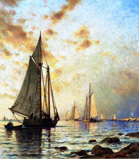  Arthur Wesley Dow A Bright Sky with a Breeze - Canvas Art Print