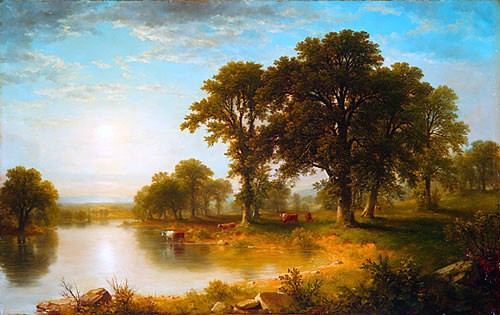  Asher Brown Durand The Beeches - Canvas Art Print