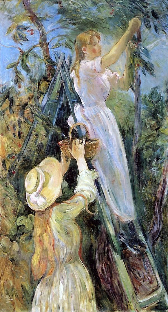  Berthe Morisot The Cherry Tree - Canvas Art Print