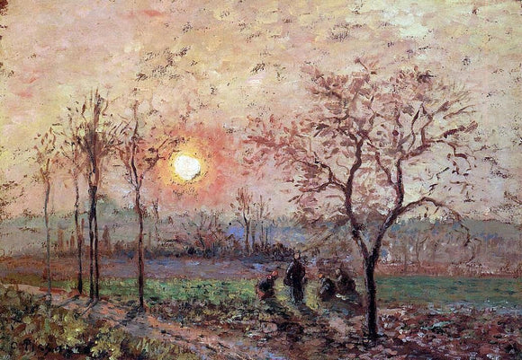  Camille Pissarro Sunset - Canvas Art Print