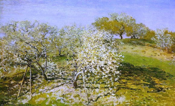  Claude Oscar Monet Springtime (also known as Apple Trees in Bloom) - Canvas Art Print