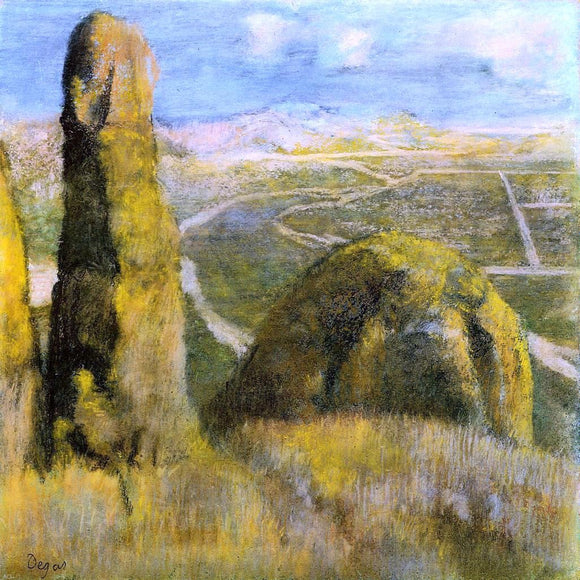  Edgar Degas Landscape - Canvas Art Print