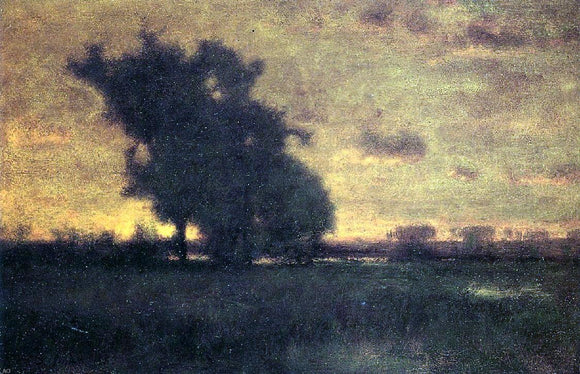  George Inness Sunset at Milton - Canvas Art Print