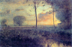  George Inness Sunset at Montclair - Canvas Art Print