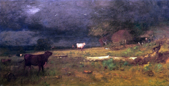  George Inness The Coming Storm (also known as Approaching Storm) - Canvas Art Print