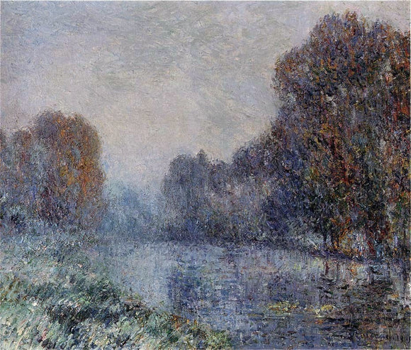  Gustave Loiseau By the Eure River - Hoarfrost - Canvas Art Print
