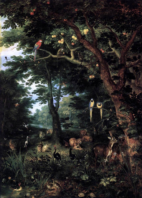  The Younger Jan Brueghel Paradise - Canvas Art Print