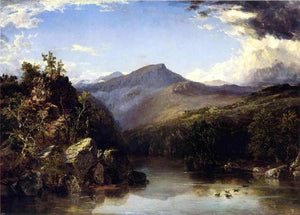  John Frederick Kensett Landscape (also known as A Reminiscence of the White Mountains) - Canvas Art Print