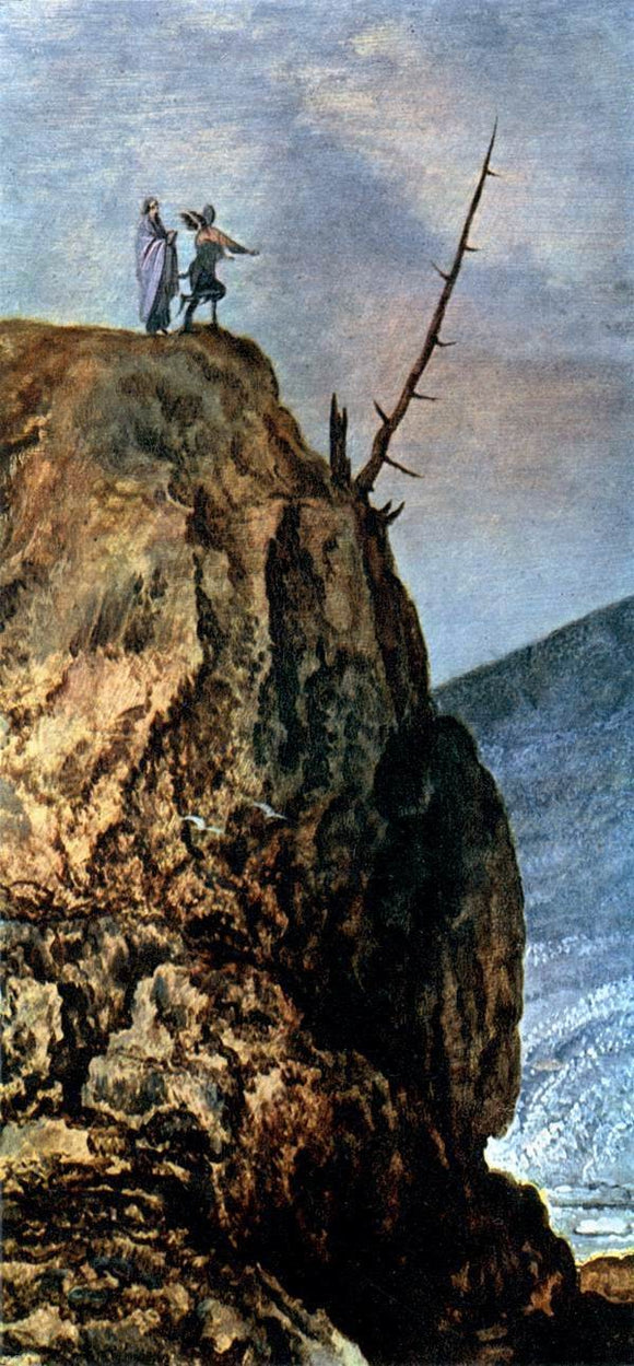  Joos De Momper Landscape with the Temptation of Christ (detail) - Canvas Art Print