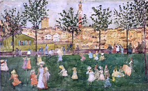  Maurice Prendergast Sienna - Canvas Art Print