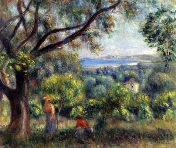  Pierre Auguste Renoir Cagnes Landscape (also known as View of Collettes) - Canvas Art Print