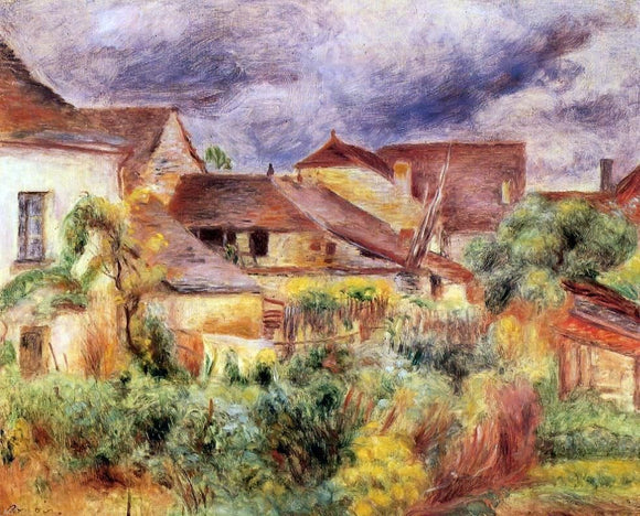  Pierre Auguste Renoir Essoyes Landscape - Canvas Art Print