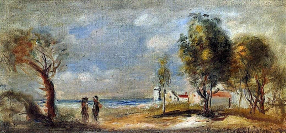  Pierre Auguste Renoir Landscape (after Corot) - Canvas Art Print