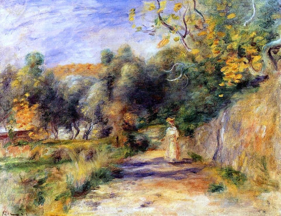  Pierre Auguste Renoir Landscape at Cagnes - Canvas Art Print