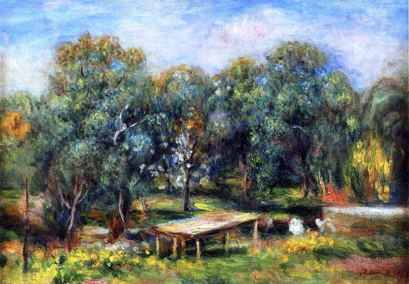  Pierre Auguste Renoir Landscape at Collettes - Canvas Art Print