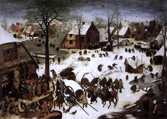  The Elder Pieter Bruegel The Census at Bethlehem - Canvas Art Print