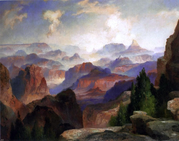  Thomas Moran The Grand Canyon - Canvas Art Print
