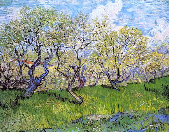  Vincent Van Gogh Orchard in Blossom - Canvas Art Print