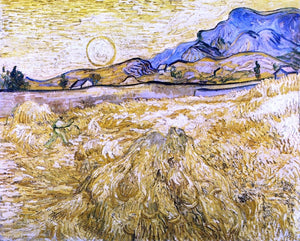  Vincent Van Gogh The Reaper (also known as Enclosed Field with Reaper) - Canvas Art Print