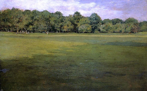  William Merritt Chase Prospect Park (also known as Croquet Lawn, Prospect Park (?)) - Canvas Art Print
