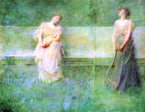  Thomas Wilmer Dewing The Song - Canvas Art Print