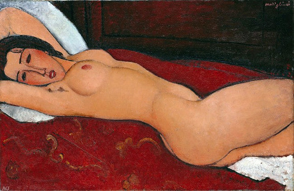  Amedeo Modigliani Reclining Nude - Canvas Art Print