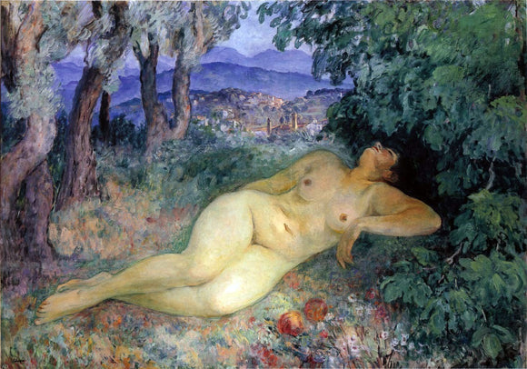  Henri Lebasque A Large Nude at Cannes - Canvas Art Print