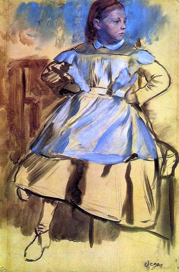  Edgar Degas Portrait of Giulia Bellelli (sketch) - Canvas Art Print