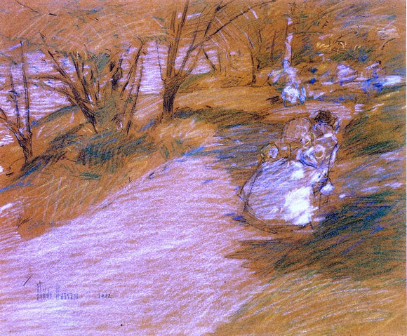  Frederick Childe Hassam In the Park - Canvas Art Print