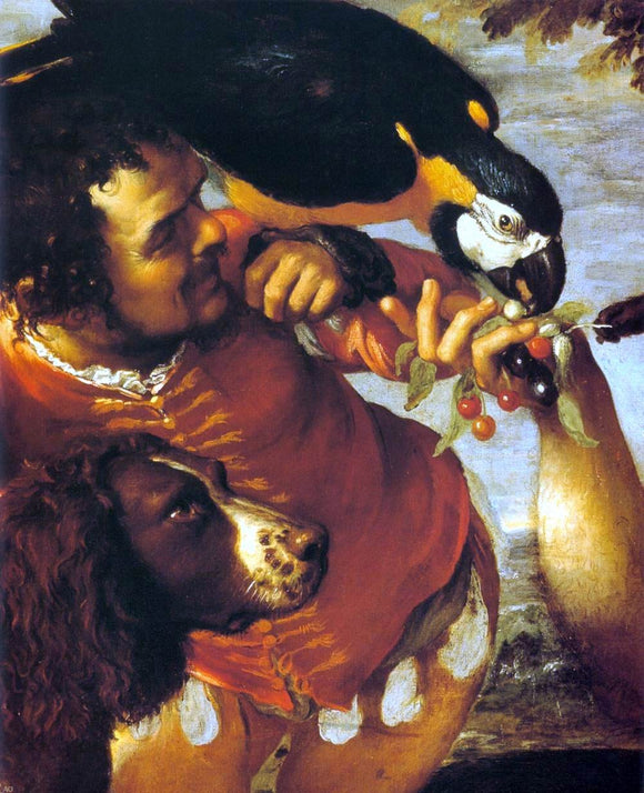  Agostino Carracci Hairy Harry, Mad Peter and Tiny Amon (detail) - Canvas Art Print