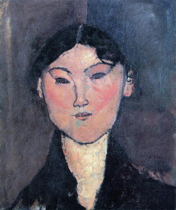  Amedeo Modigliani Woman's Head (also known as Rosalia) - Canvas Art Print