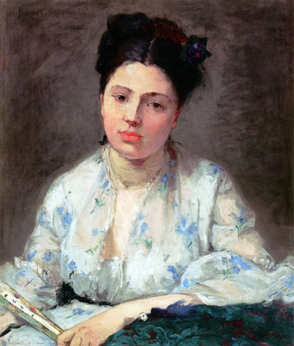  Berthe Morisot Young Woman - Canvas Art Print