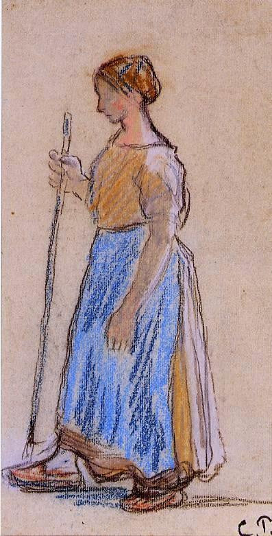  Camille Pissarro Peasant Woman - Canvas Art Print