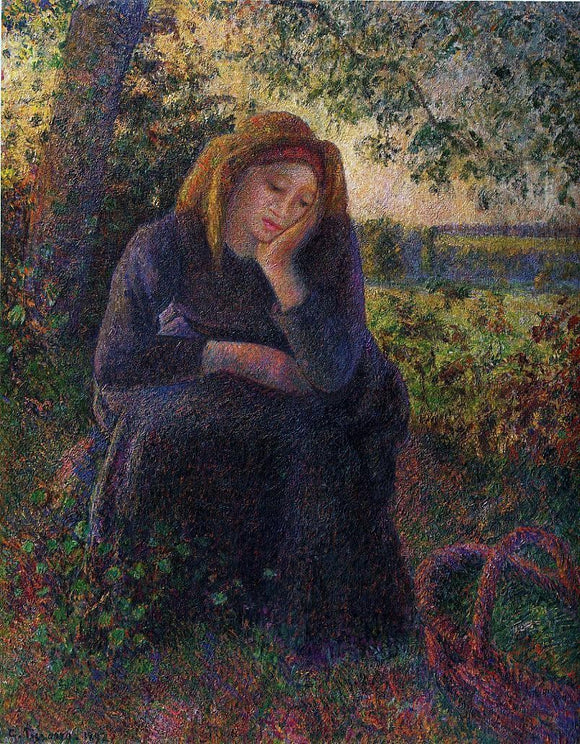  Camille Pissarro Seated Peasant - Canvas Art Print