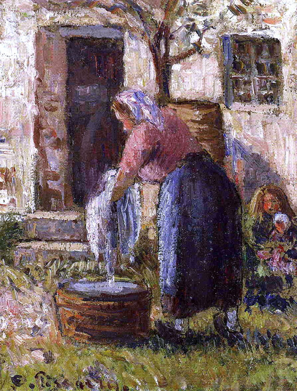  Camille Pissarro The Laundry Woman - Canvas Art Print