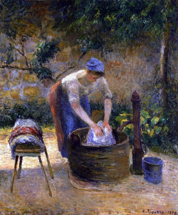  Camille Pissarro The Laundry Woman (also known as Laundry) - Canvas Art Print