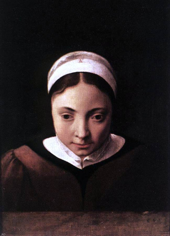  Cornelis Van Poelenburgh Portrait of a Young Girl - Canvas Art Print