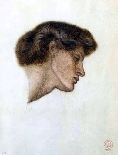  Dante Gabriel Rossetti Dante's Dream at the Time of the Death of Beatrice - study - Canvas Art Print