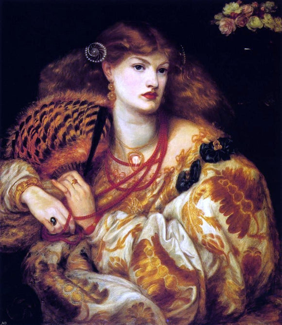  Dante Gabriel Rossetti Monna Vanna (also known as Belcolore) - Canvas Art Print