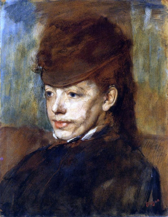  Edgar Degas Mademoiselle Malo - Canvas Art Print