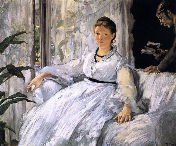  Edouard Manet Reading - Canvas Art Print