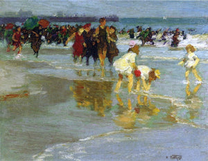  Edward Potthast Bathers - Canvas Art Print