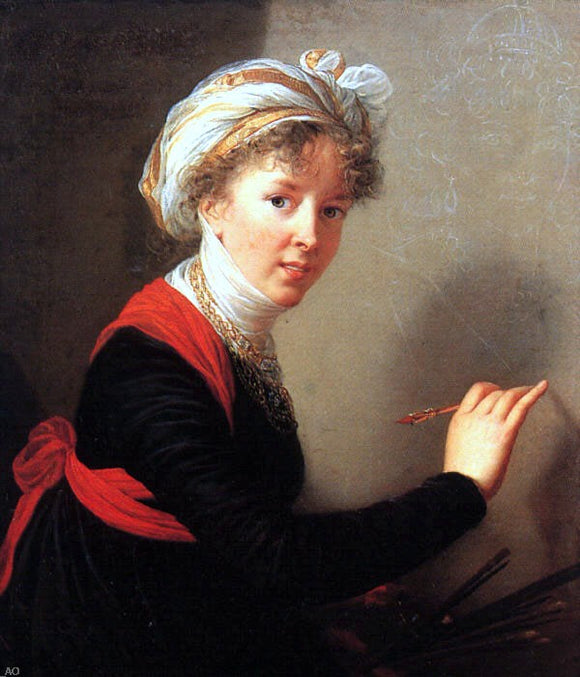  Elisabeth Louise Vigee-Le Brun Self Portrait - Canvas Art Print