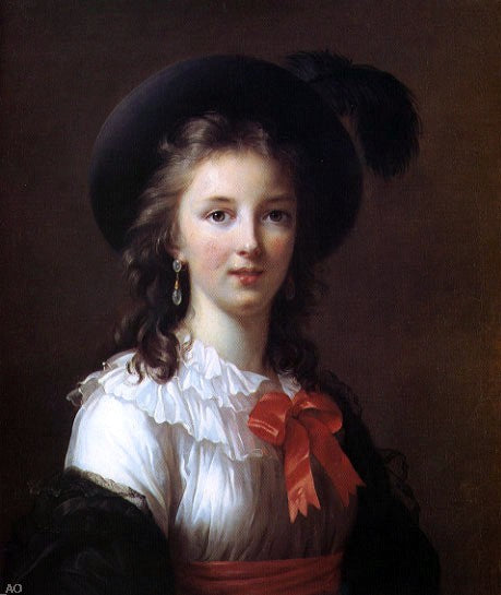  Elisabeth Louise Vigee-Le Brun Self Portrait - Age 26 - Canvas Art Print