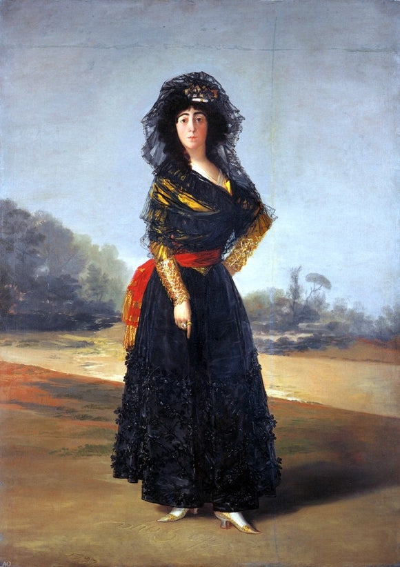  Francisco Jose de Goya Y Lucientes The Duchess of Alba - Canvas Art Print