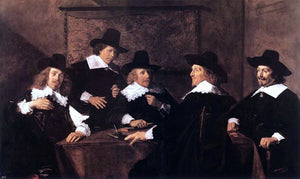  Frans Hals Regents of the St Elizabeth Hospital of Haarlem - Canvas Art Print