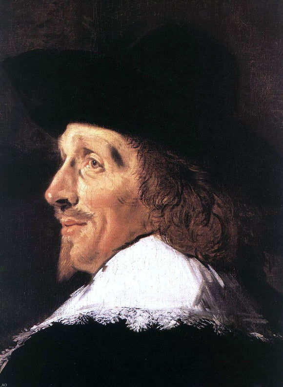  Frans Hals Regents of the St Elizabeth Hospital of Haarlem (detail) - Canvas Art Print