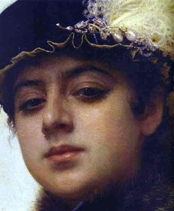  Ivan Nikolaevich Kramskoy Portrait of a Woman [detail] - Canvas Art Print